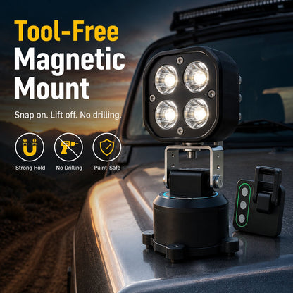 🏕️ 360° Magnetic LED Adventure Light – Adjustable Outdoor Illumination