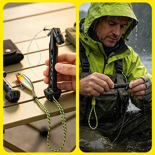 🎣 Magnetic Fly Threader & Knot-Tying Tool – Easier Fly Changes