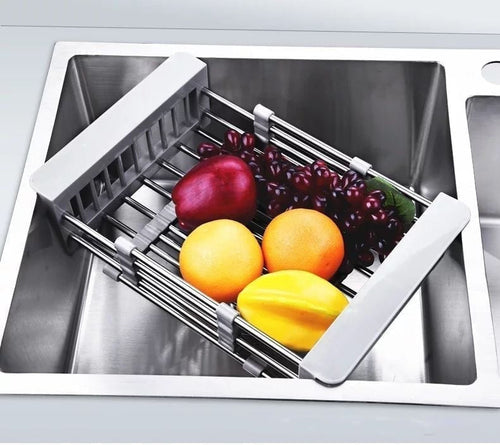 🚰✨ Expandable Kitchen Sink Drain Basket – More Space, Faster Draining, Less Clutter