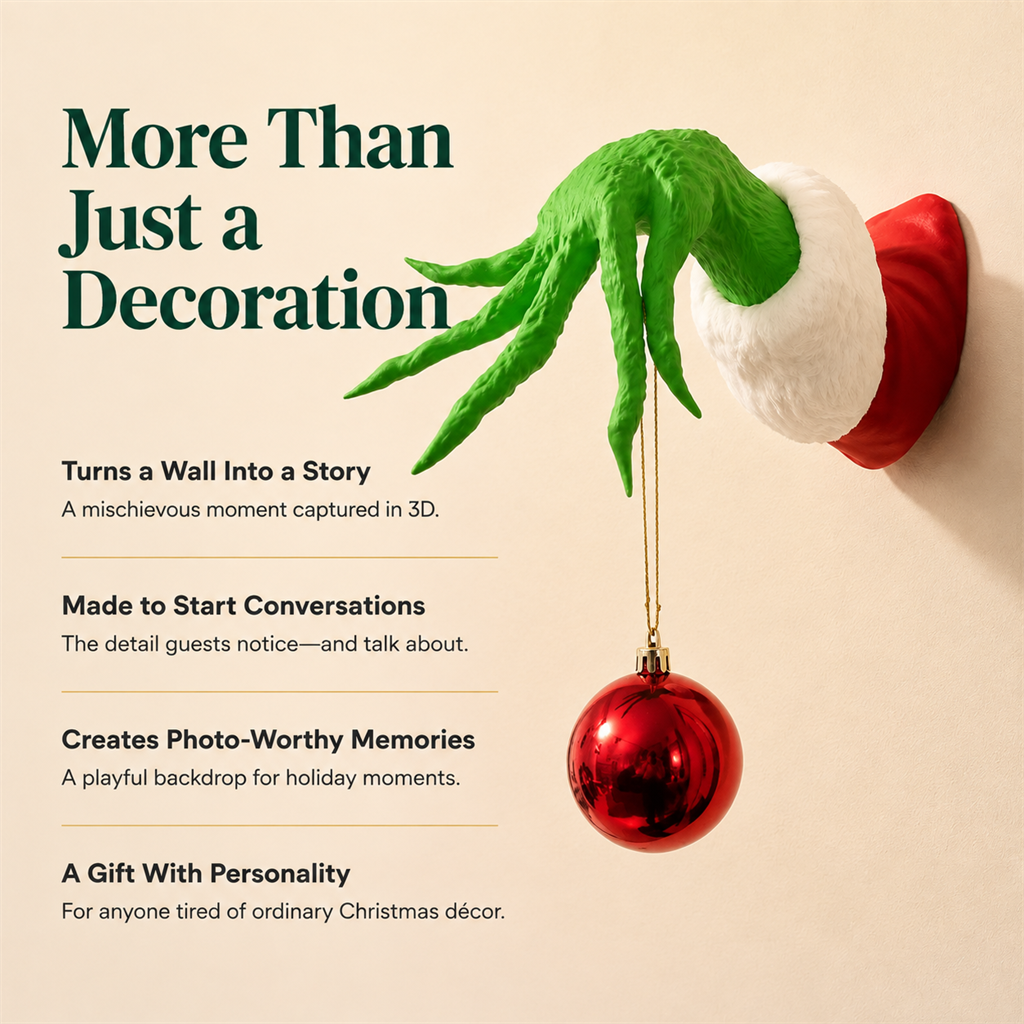 Holiday hand wall hanger with reasons it makes a memorable Christmas gift