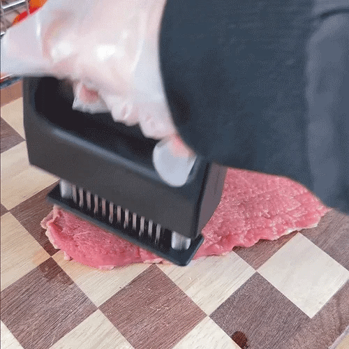 🥩 48-Blade Spring Meat Tenderizer – Quick & Easy Meat Prep