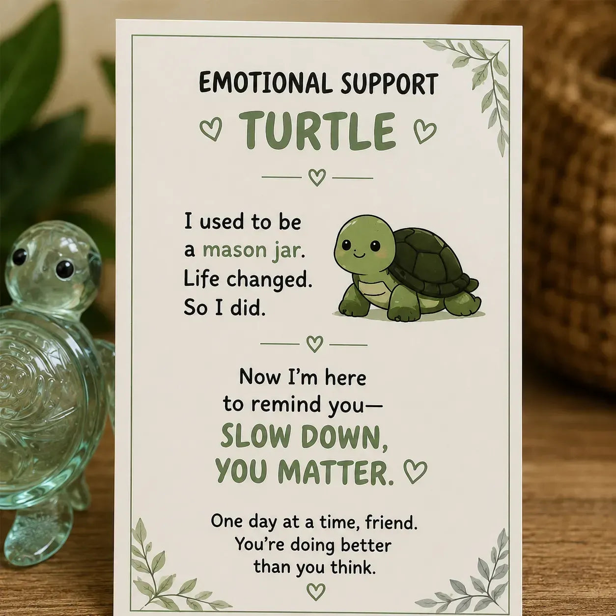 🌸🐝🦛 Emotional Support Animal Gift Set – A Meaningful Little Reminder That You Matter 💕