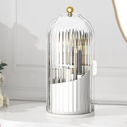 🪥 Covered Toothbrush Organizer – Dustproof Bathroom & Makeup Brush Storage
