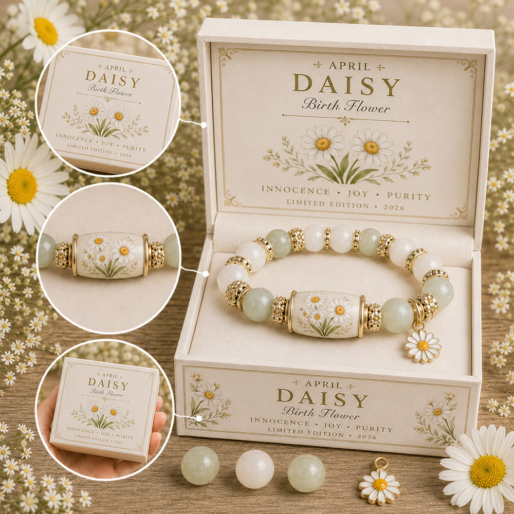 🌸 Birth Flower Blessing Bracelet
