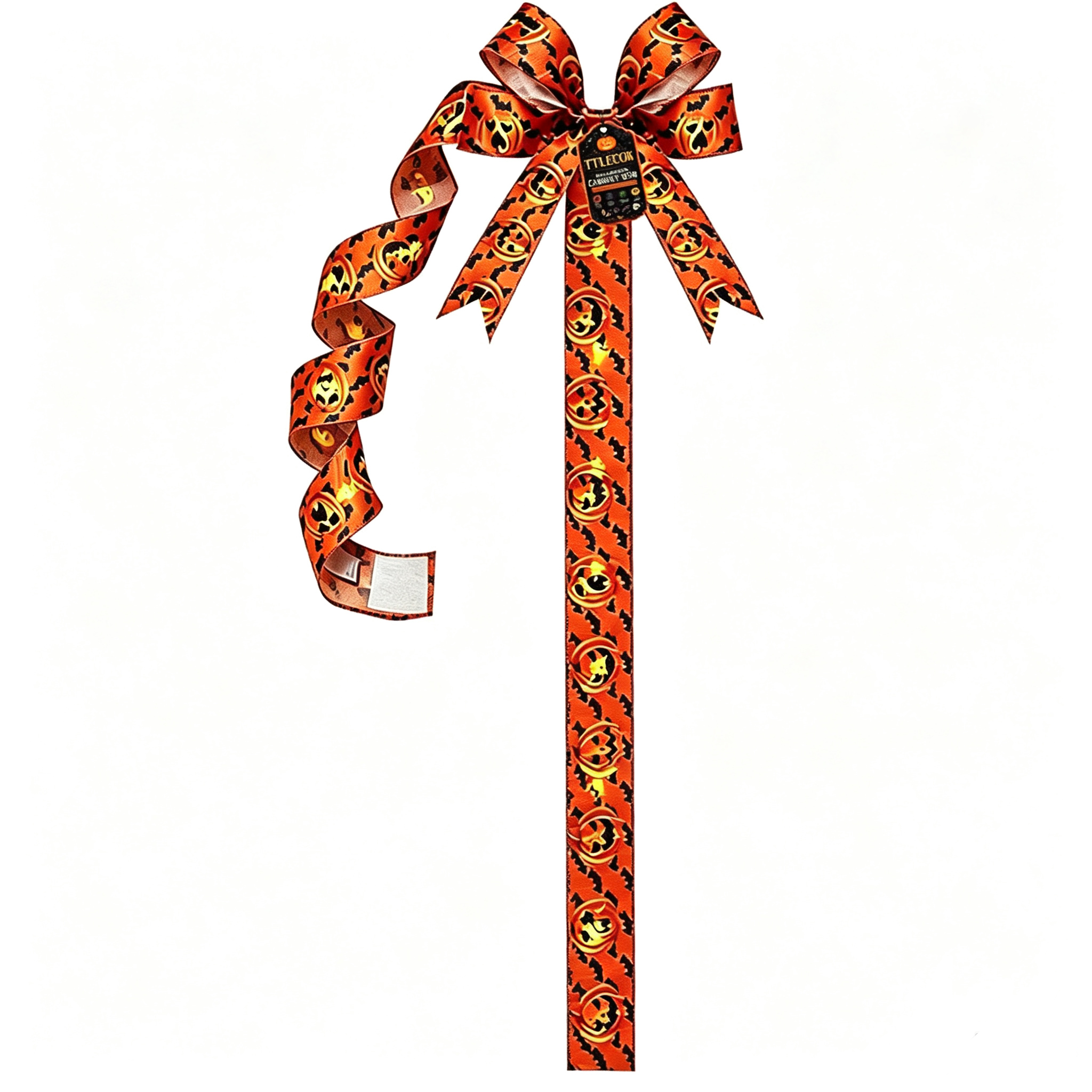 🎃Halloween LED Light‑Up Bow | Spooky Festive Decor 🎇