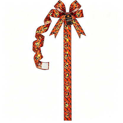🎃Halloween LED Light‑Up Bow | Spooky Festive Decor 🎇