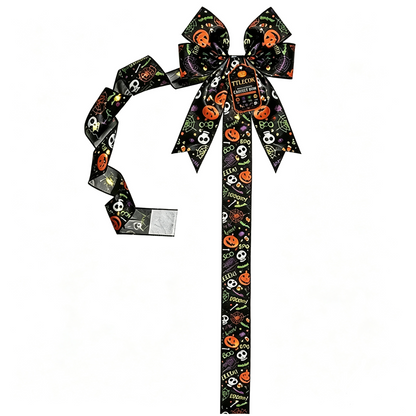 🎃Halloween LED Light‑Up Bow | Spooky Festive Decor 🎇