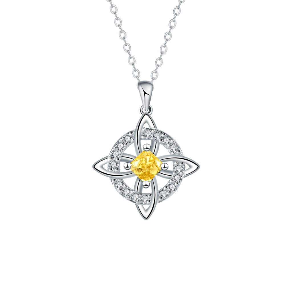Mystical Birthstone Witches Knot Necklace – Natural Crystal🔮💞Protect Your Loved Ones