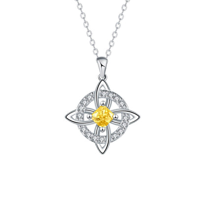 Mystical Birthstone Witches Knot Necklace – Natural Crystal🔮💞Protect Your Loved Ones