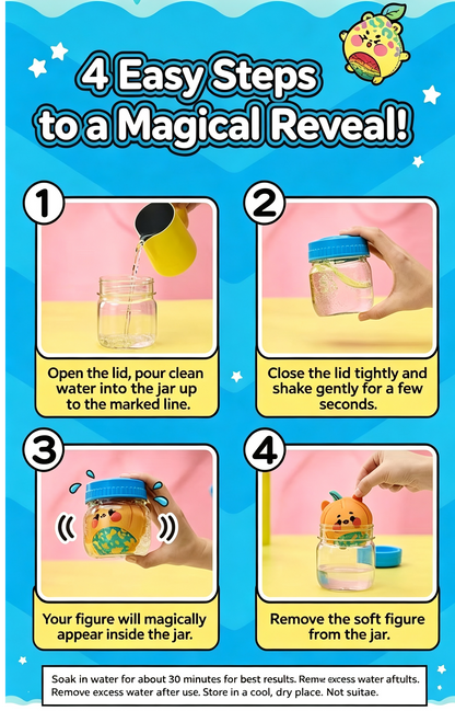 ✨Magic Jellykins Water‑Reveal Surprise Squishy Collectible Toy for Kids