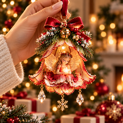 🧚‍♀️Christmas Fairy Bell Ornament ✨ – Delicate Woodland-Inspired Tree Decor