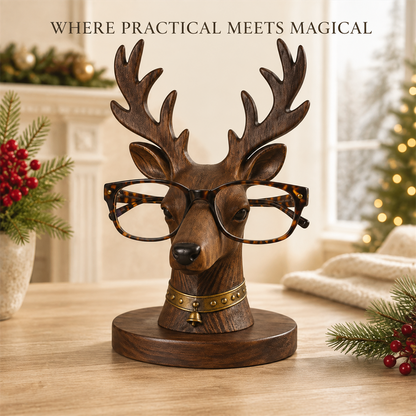 🦌😂 “Where Are My Glasses?” Deer Holder – Rustic Stag Eyeglass Stand