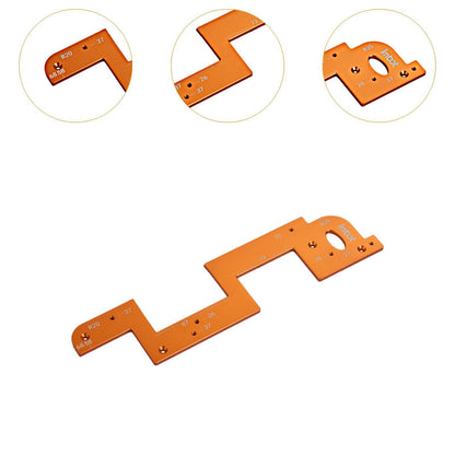 Precision Cabinet Handle Jig 📐 – Aluminum Drilling Guide for Easy Installation