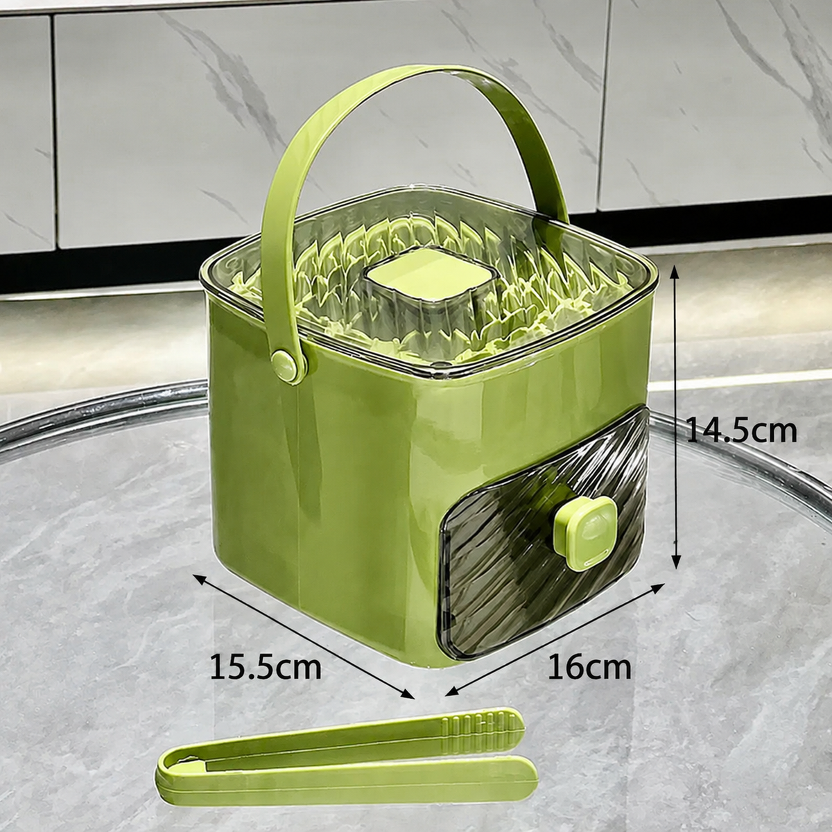 🧊✨ Stackable Ice Cube Tray with Storage Bin – Freeze, Store & Serve with Less Mess