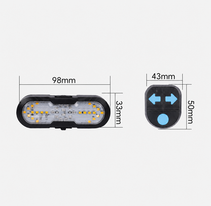 🔥Hot Sale🚴 Ride Safer at Night with Remote Turn Signals