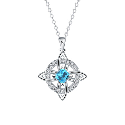 Mystical Birthstone Witches Knot Necklace – Natural Crystal🔮💞Protect Your Loved Ones