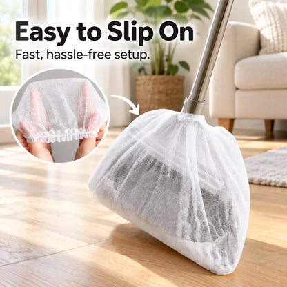 🧹 50-Pack Disposable Dusting Covers for Brooms – Quick, Hygienic Cleaning Made Easy ✨