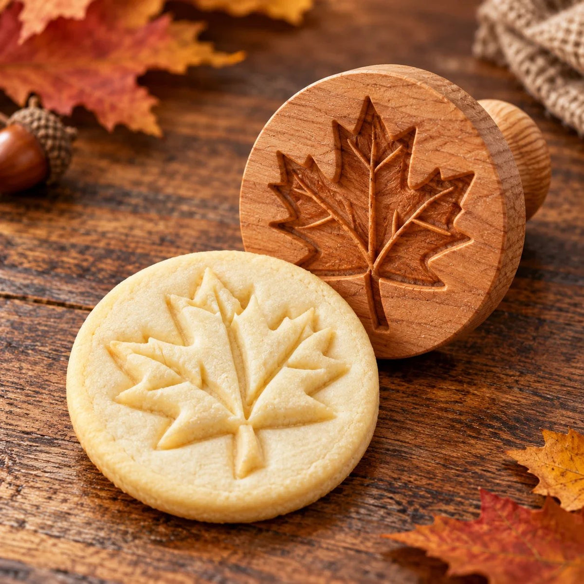 🎉Patterned Wood Cookie Embosser | Seasonal Party & Gift Cookie Prep