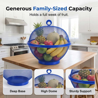 50% Off 🍒 Lidded Produce Keeper Basket – Fresh, Organized & Countertop Chic ✨