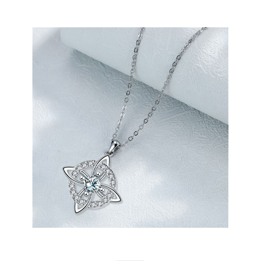 Mystical Birthstone Witches Knot Necklace – Natural Crystal🔮💞Protect Your Loved Ones