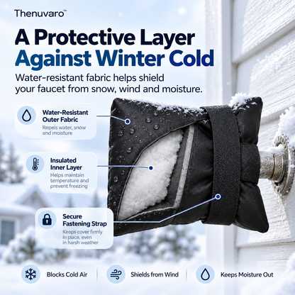 ❄️ 4-Pack Winter Faucet Covers — Protect Outdoor Faucets From Freezing & Costly Repairs