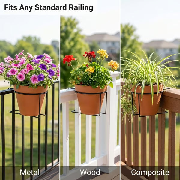 🔥2026 Hot Sale - Railing Plant Hanger🌸Easily create your dream garden.🌸