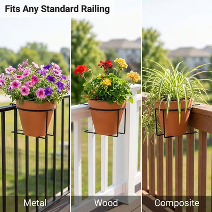 🔥2026 Hot Sale - Railing Plant Hanger🌸Easily create your dream garden.🌸