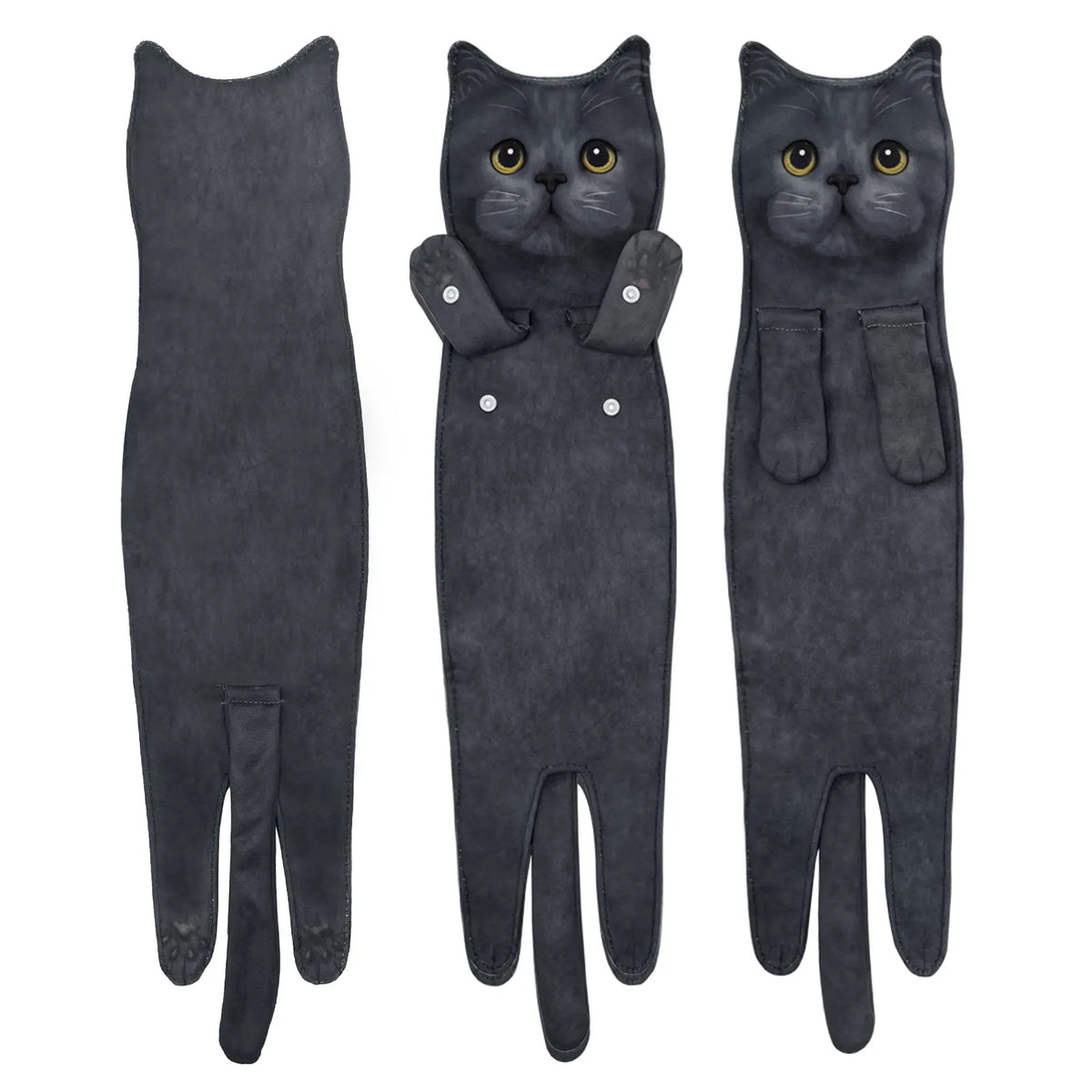 🐈 Ginger Cat Hand Towel – Funny Christmas Bathroom Accent