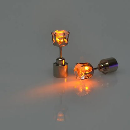 ✨ Glow Bright with LED Stud Earrings in Crisp White 🤍