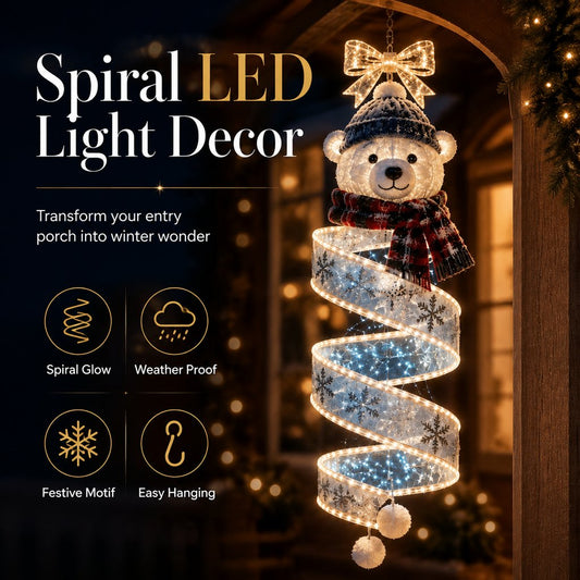 🎄Julmagisk spiralhängande LED-ljuskollektion