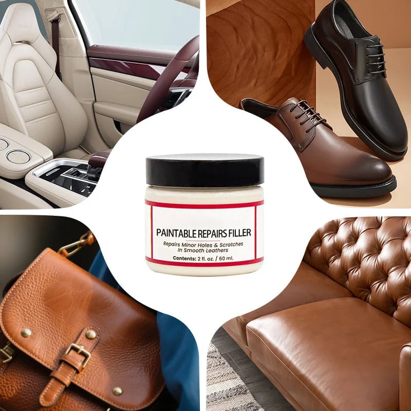 💯Leather repair cream – fills deep scratches & cracks, restores smooth feel, safe for all leather types