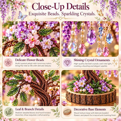 💎🌳 DIY Beaded Gem Tree Kit – Create Your Own Sparkling Crystal Tree Decor