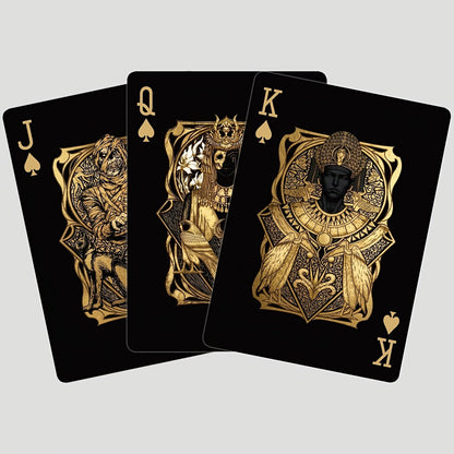 🃏 Black‑Gold Egyptian Themed Playing Cards
