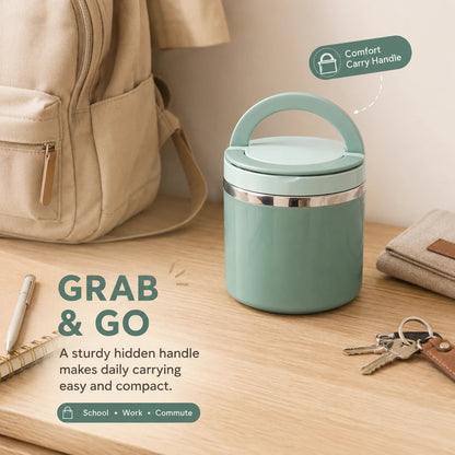 Portable Insulated Stainless Steel Lunch Box