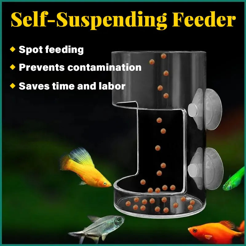 🐠 Round Aquarium Feeder – Clean, Hands-Free Feeding Without the Mess