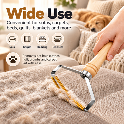 🐾 Reusable Pet Hair & Lint Sweeper – Manual Fabric Cleaner for Sofas, Rugs, Bedding, Clothes & Furniture