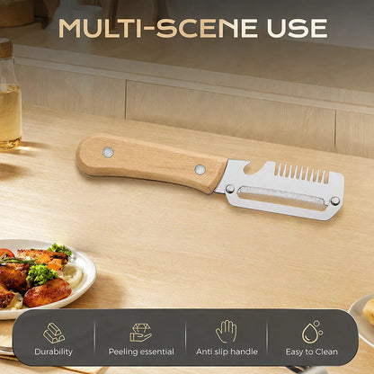 🔥 BUY 1 GET 1 FREE – Multifunctional Vegetable Peeler for Fast Kitchen Prep