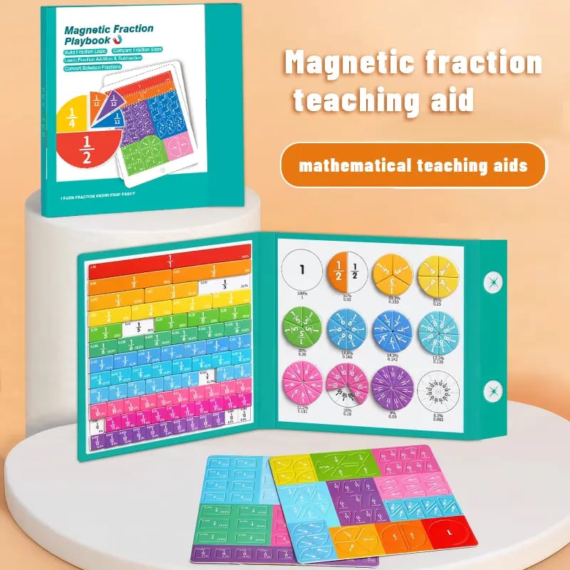 🧩➗ Magnetic Fraction Learning Set – Make Fractions Easy to See & Understand