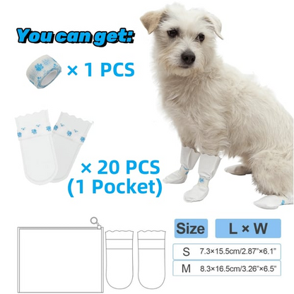 🐾 All-Weather Pet Paw Boots – Water-Resistant Protection for Walks & Outdoor Adventures 🌧️