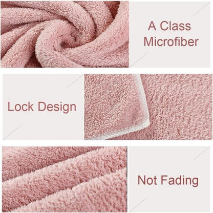 🧖‍♀️✨ 3PC Microfiber Hair Towel Caps – Ultra-Soft, Absorbent & Fast-Drying