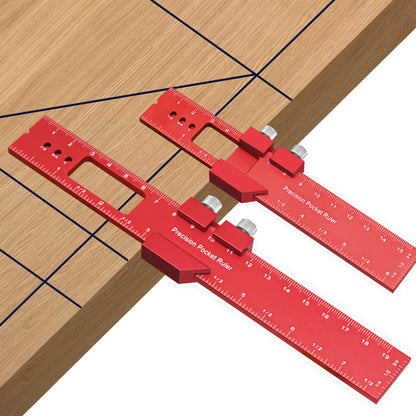 Pocket-Sized Woodworking Layout Gauge for Precise Marking 📐