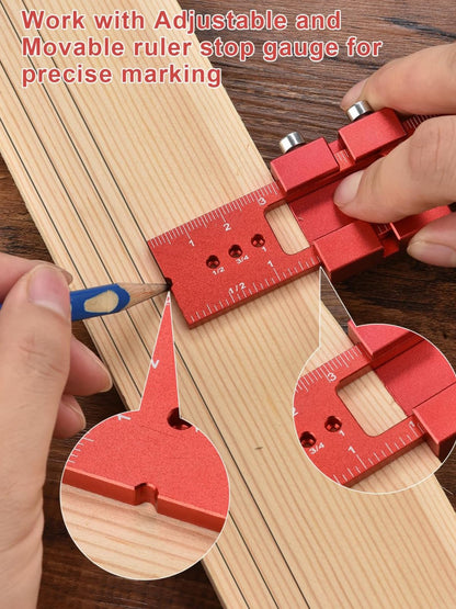 Pocket-Sized Woodworking Layout Gauge for Precise Marking 📐