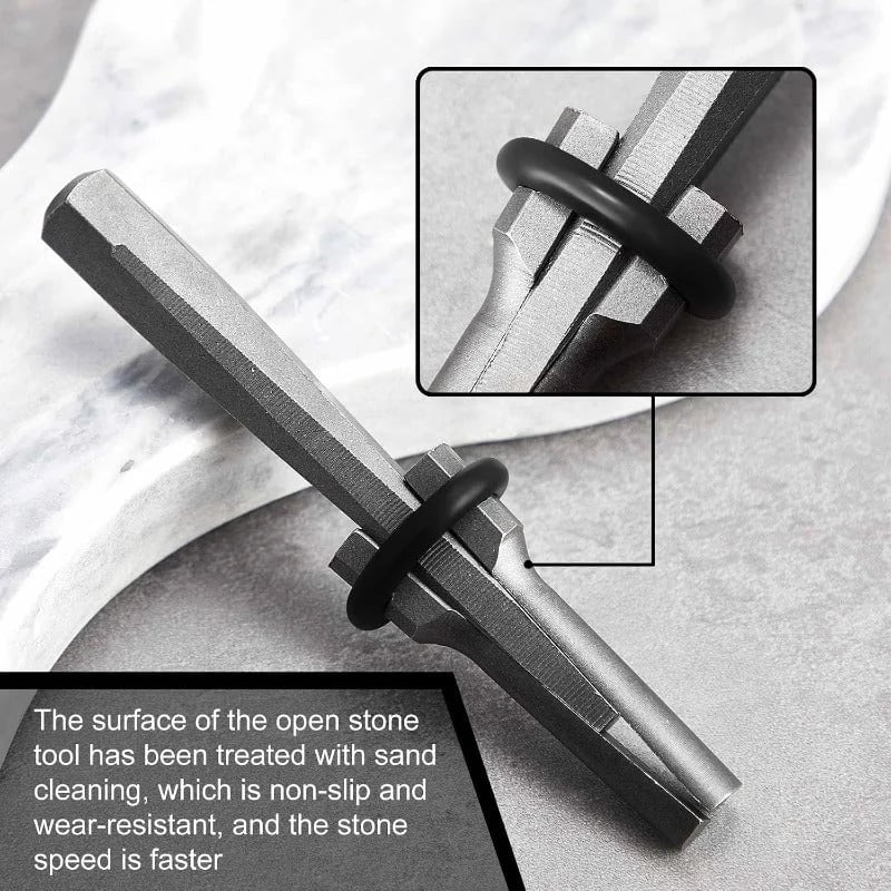 🪨 Heavy-Duty Stone Splitting Tool – Tough Masonry Work Helper