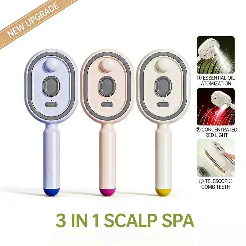 ⏳🔥LIMITED-TIME 50% OFF! ⏰Electric Spray Air Cushion Massage Comb