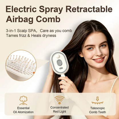 ⏳🔥LIMITED-TIME 50% OFF! ⏰Electric Spray Air Cushion Massage Comb