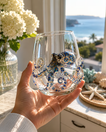 HOT SALE🌊 3D Ocean Animal Artisan Glassware Collection | For Fresher Sips, Sunlight-Catching Details, Coastal Elegance & Elevated Home Bar Vibes ✨