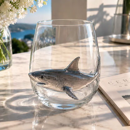 HOT SALE🌊 3D Ocean Animal Artisan Glassware Collection | For Fresher Sips, Sunlight-Catching Details, Coastal Elegance & Elevated Home Bar Vibes ✨