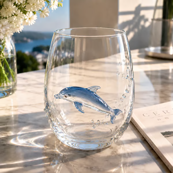 HOT SALE🌊 3D Ocean Animal Artisan Glassware Collection | For Fresher Sips, Sunlight-Catching Details, Coastal Elegance & Elevated Home Bar Vibes ✨