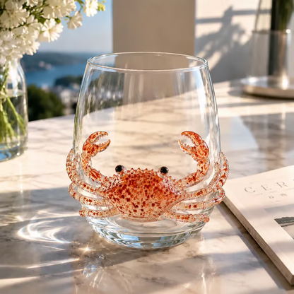 HOT SALE🌊 3D Ocean Animal Artisan Glassware Collection | For Fresher Sips, Sunlight-Catching Details, Coastal Elegance & Elevated Home Bar Vibes ✨