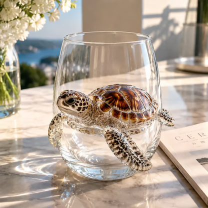 HOT SALE🌊 3D Ocean Animal Artisan Glassware Collection | For Fresher Sips, Sunlight-Catching Details, Coastal Elegance & Elevated Home Bar Vibes ✨